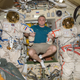 Image for article titled This looks like the Russians threw a dead astronaut out of the airlock…